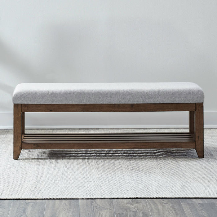 Shaker Lakes - Upholstered Dining Bench - Harvest Brown – Upholstered Benches by Liberty Furniture at Furniture Wholesale Plus , Nashville furniture store