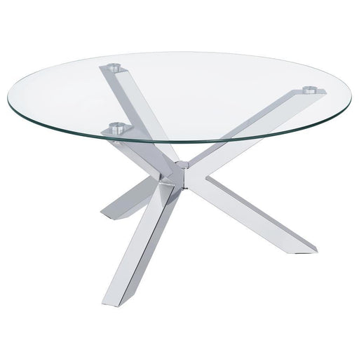 Kenzie - Round Tempered Glass Top Table – End Tables by Coaster Fine Furniture at Furniture Wholesale Plus , Nashville furniture store