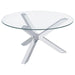 Kenzie - Round Tempered Glass Top Table – End Tables by Coaster Fine Furniture at Furniture Wholesale Plus , Nashville furniture store
