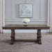 Providence Park - Trestle Table - Chateau Brown – Dining Tables by Liberty Furniture at Furniture Wholesale Plus , Nashville furniture store