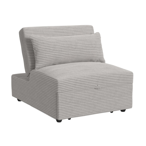 Pluto - Chair With Kidney Pillow, Klik Klak And Pop Up - Coronado Gray – Armless Chairs by Elements International at Furniture Wholesale Plus , Nashville furniture store