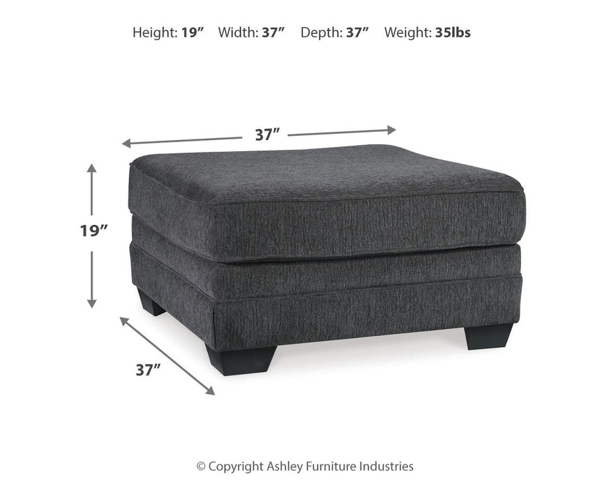 Tracling - Oversized Accent Ottoman - Slate – Accent Ottomans by Benchcraft® at Furniture Wholesale Plus , Nashville furniture store