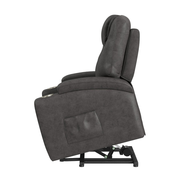 Kenmore - P1 Lift Chair With Heat Massage - Simba Dark Gray – Lift Chairs by Elements International at Furniture Wholesale Plus , Nashville furniture store