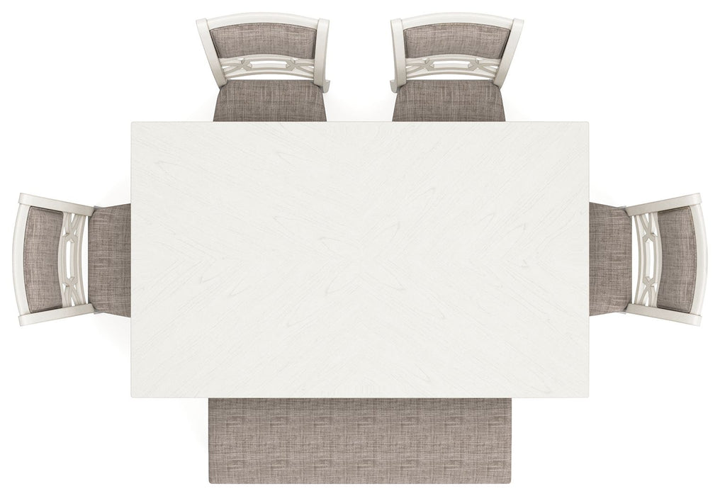 Erinberg - Dining Room Table Set (Set of 6) - Antique White – 6 Piece Dining Room Sets by Signature Design by Ashley® at Furniture Wholesale Plus , Nashville furniture store