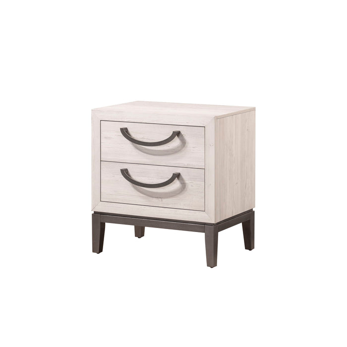 Veda - Nightstand - Beige – Accent Nightstands by Crown Mark at Furniture Wholesale Plus , Nashville furniture store
