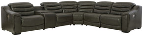 Center Line - Power Recliner Sectional – Reclining Sectionals by Signature Design by Ashley® at Furniture Wholesale Plus , Nashville furniture store