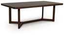 Dilenno - Rectangular Dining Room Extension Table - Dark Brown – Dining Tables with Extensions by Signature Design by Ashley® at Furniture Wholesale Plus , Nashville furniture store
