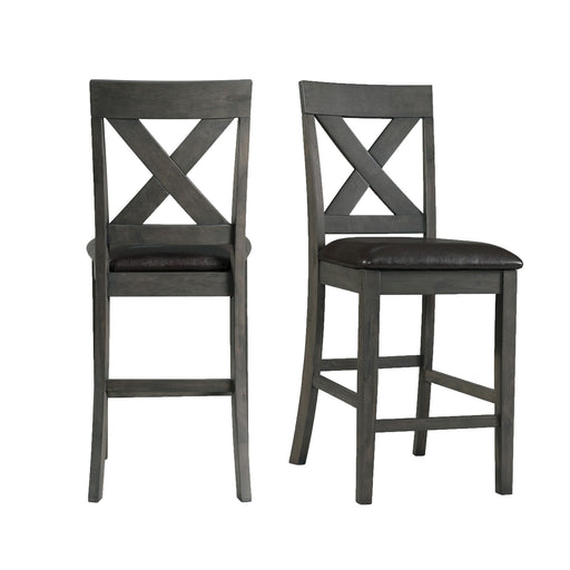 Alex - Counter Side Chair With Pu (Set of 2) – Chair Sets by Elements International at Furniture Wholesale Plus , Nashville furniture store
