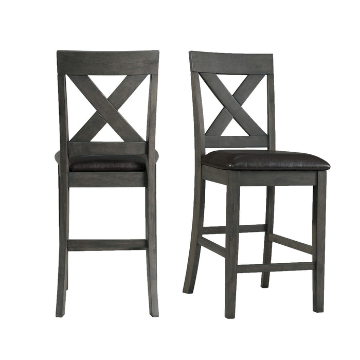 Alex - Counter Side Chair With Pu (Set of 2) – Chair Sets by Elements International at Furniture Wholesale Plus , Nashville furniture store