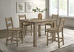 Cardova - 5 Piece Counter Height Dining Table Set - Vineyard Oak – 5 Piece Dining Room Sets by Coaster Fine Furniture at Furniture Wholesale Plus , Nashville furniture store