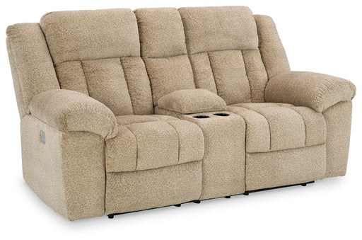 Tip-off - Power Reclining Loveseat With Console / Adj Headrest – Reclining Loveseats by Signature Design by Ashley® at Furniture Wholesale Plus , Nashville furniture store
