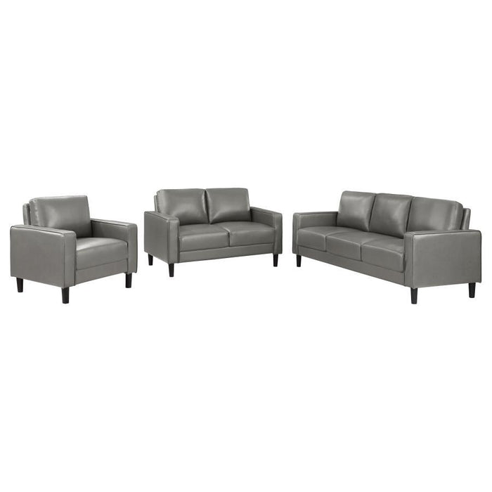 Ruth - Upholstered Track Arm Sofa Set - Premium Stationary Sofas & Loveseats from Coaster Fine Furniture - Just $909! Shop now at Furniture Wholesale Plus  We are the best furniture store in Nashville, Hendersonville, Goodlettsville, Madison, Antioch, Mount Juliet, Lebanon, Gallatin, Springfield, Murfreesboro, Franklin, Brentwood