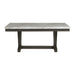 Everdeen - Dining Table With White Faux Marble Top - Charcoal – Dining Tables by Elements International at Furniture Wholesale Plus , Nashville furniture store