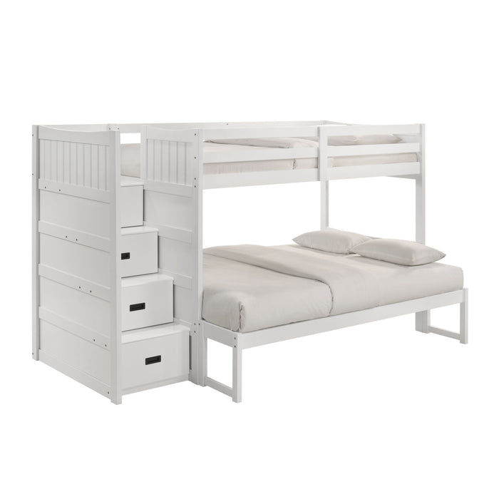 Sami - Step Bunk With Left Headboard – Bunk Beds by Elements International at Furniture Wholesale Plus , Nashville furniture store