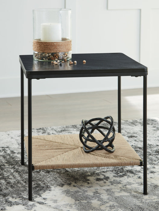 Minrich - Accent Table - Black / Natural – Accent Tables by Signature Design by Ashley® at Furniture Wholesale Plus , Nashville furniture store
