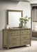 Hazlewood - 6-Drawer Bedroom Dresser With Mirror - Vineyard Oak – Dresser & Mirror by Coaster Fine Furniture at Furniture Wholesale Plus , Nashville furniture store