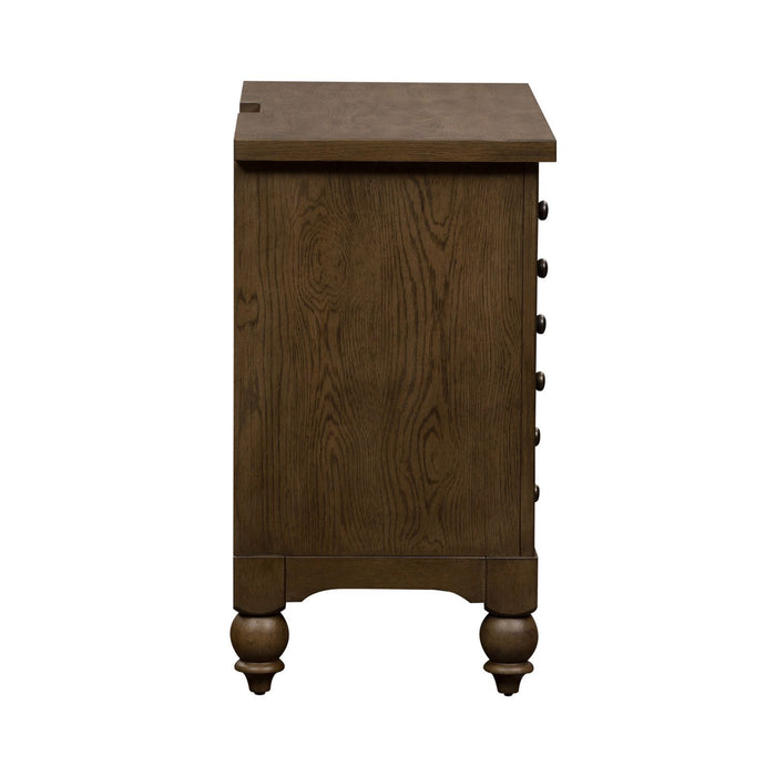 Americana Farmhouse - Bedside Chest With Charging Station – Bedside Chests by Liberty Furniture at Furniture Wholesale Plus , Nashville furniture store