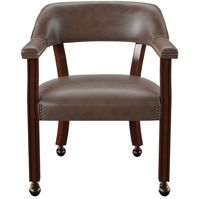 Tournament - Arm Chair With Casters – Arm Chairs by Steve Silver Furniture at Furniture Wholesale Plus , Nashville furniture store