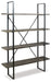 Gilesgrove - Bookcase - Black / Gray – Etageres by Signature Design by Ashley® at Furniture Wholesale Plus , Nashville furniture store
