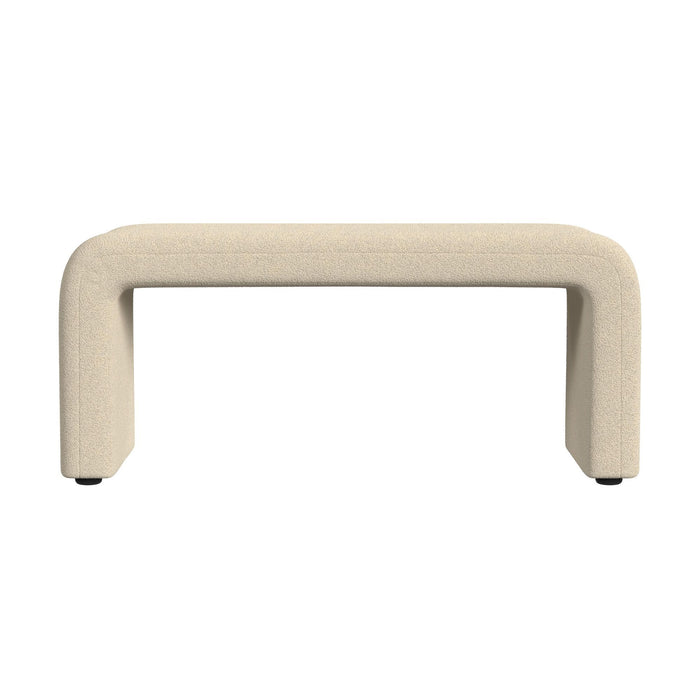 Seqouia - Bench With 2 Stools - Cream – 3 Piece Living Room Sets by Elements International at Furniture Wholesale Plus , Nashville furniture store