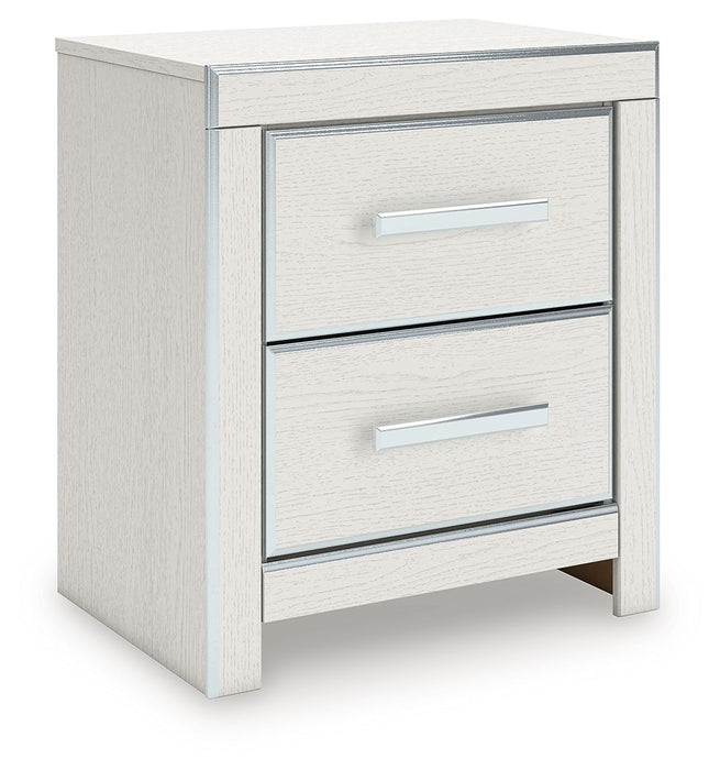 Zuraleus - Two Drawer Night Stand – Nightstands w/ Charging Stations by Signature Design by Ashley® at Furniture Wholesale Plus , Nashville furniture store