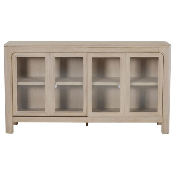 Solano - Sliding Door Dining Sideboard Server - Weathered Mango – Sideboards by Coaster Fine Furniture at Furniture Wholesale Plus , Nashville furniture store