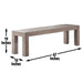 Auckland - Bench Reclaimed - Brown – Dining Benches by Steve Silver Furniture at Furniture Wholesale Plus , Nashville furniture store