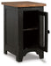 Valebeck - Chair Side End Table - Black / Brown – Chair Side Tables by Signature Design by Ashley® at Furniture Wholesale Plus , Nashville furniture store