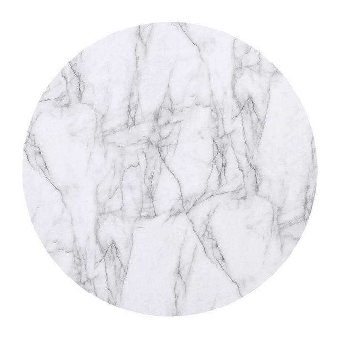 Kusa - 5 Piece Dining Set With Engineered Stone Top - Engineered Stone Top & Black