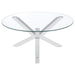 Kenzie - Round Tempered Glass Top Table – End Tables by Coaster Fine Furniture at Furniture Wholesale Plus , Nashville furniture store