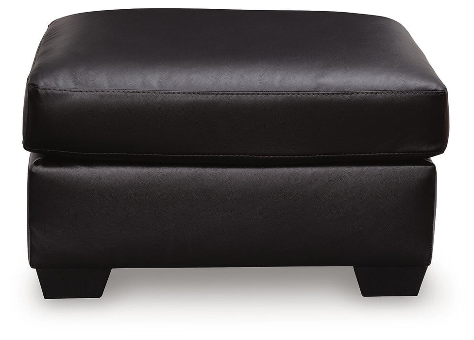 Glennbre - Ottoman - Midnight – Upholstered Ottomans by Signature Design by Ashley® at Furniture Wholesale Plus , Nashville furniture store