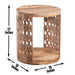 Brinley - Round End Table - Light Brown – End Tables by Steve Silver Furniture at Furniture Wholesale Plus , Nashville furniture store