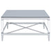 Lindley - Square Tempered Mirror Acrylic Table – End Tables by Coaster Fine Furniture at Furniture Wholesale Plus , Nashville furniture store