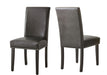 Verano - PU Side Chair (Set of 2) - Gray – Chair Sets by Steve Silver Furniture at Furniture Wholesale Plus , Nashville furniture store