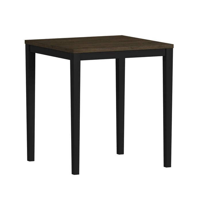 Tulane - 5 Piece Dining Set (Counter Table & 4 Counter Chairs) - Oak & Black – 5 Piece Dining Room Sets by Elements International at Furniture Wholesale Plus , Nashville furniture store