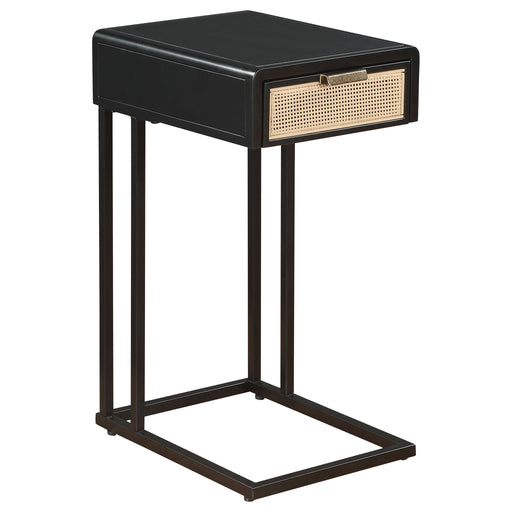Amherst - 1-Drawer Radio Weave Cane Metal Side Table – Side Tables by Coaster Fine Furniture at Furniture Wholesale Plus , Nashville furniture store