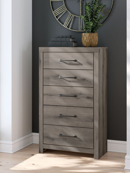 Graystorm - Five Drawer Chest - Brown Gray – Accent Chests by Signature Design by Ashley® at Furniture Wholesale Plus , Nashville furniture store
