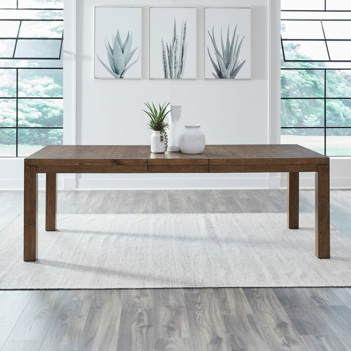 Shaker Lakes - Rectangular Leg Table - Harvest Brown – Dining Tables with Extensions by Liberty Furniture at Furniture Wholesale Plus , Nashville furniture store