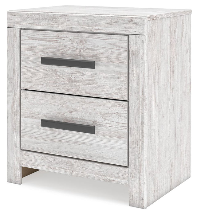 Cayboni - Two Drawer Night Stand - Whitewash – Accent Nightstands by Signature Design by Ashley® at Furniture Wholesale Plus , Nashville furniture store