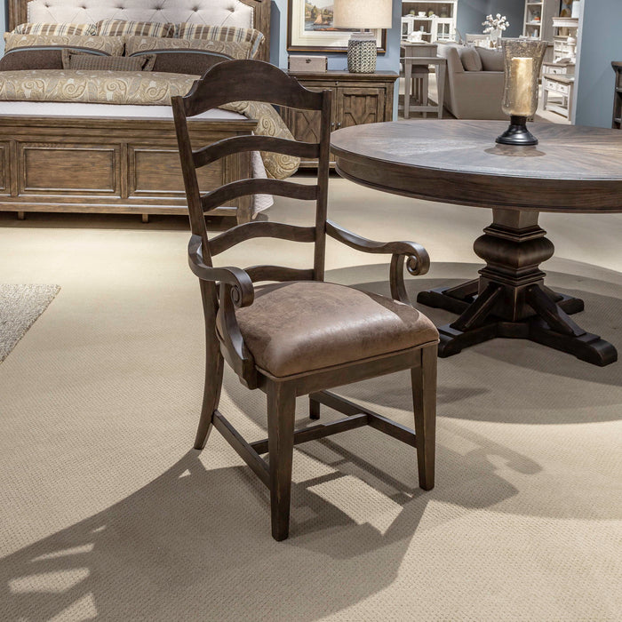 Paradise Valley - Upholstered Ladder Back Chair (RTA) – Arm Chairs by Liberty Furniture at Furniture Wholesale Plus , Nashville furniture store