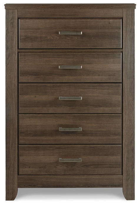 Juararo - Five Drawer Chest - Dark Brown – Accent Chests by Signature Design by Ashley® at Furniture Wholesale Plus , Nashville furniture store