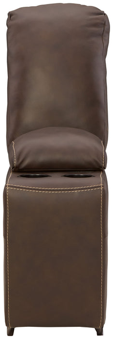 Dunleith - 9-Piece Power Reclining Sectional - Chocolate – Reclining Sectionals by Signature Design by Ashley® at Furniture Wholesale Plus , Nashville furniture store