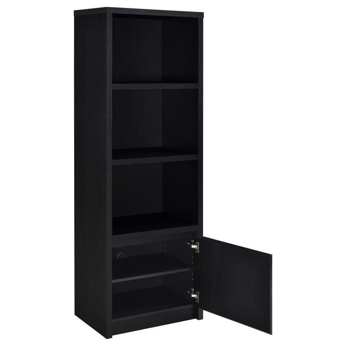 Winfield - 3-Sheld Media Tower Entertainment Pier - Black – Piers by Coaster Fine Furniture at Furniture Wholesale Plus , Nashville furniture store