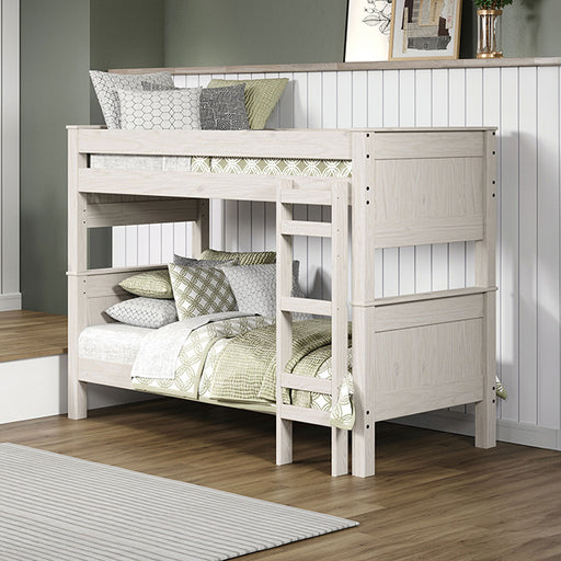 Albani Twin/Twin Post Bunkbed - Premium Bunk Bed from FOA East - Just $973.05! Shop now at Furniture Wholesale Plus  We are the best furniture store in Nashville, Hendersonville, Goodlettsville, Madison, Antioch, Mount Juliet, Lebanon, Gallatin, Springfield, Murfreesboro, Franklin, Brentwood