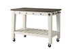 Cayla - Kitchen Cart - Two Tone – Islands & Carts by Steve Silver Furniture at Furniture Wholesale Plus , Nashville furniture store