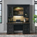 Meritage - Credenza & Hutch - Aged Charcoal – Credenzas & Hutches by Liberty Furniture at Furniture Wholesale Plus , Nashville furniture store
