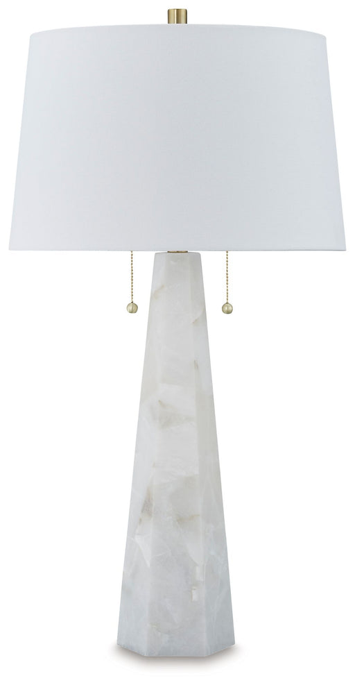Laurellen - Alabaster Table Lamp - White – Table Lamps by Signature Design by Ashley® at Furniture Wholesale Plus , Nashville furniture store