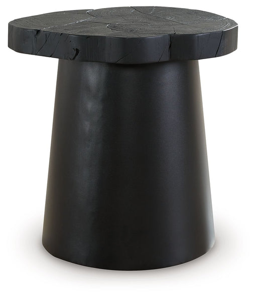 Wimbell - Round End Table - Black – End Tables by Signature Design by Ashley® at Furniture Wholesale Plus , Nashville furniture store