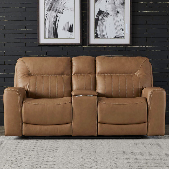 Bennett - Loveseat With Console P2 & ZG - Butternut – Reclining Loveseats by Liberty Furniture at Furniture Wholesale Plus , Nashville furniture store