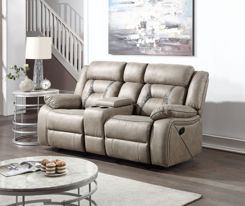 Tyson - Reclining Glider Console - Pearl Silver – Reclining Loveseats by Steve Silver Furniture at Furniture Wholesale Plus , Nashville furniture store
